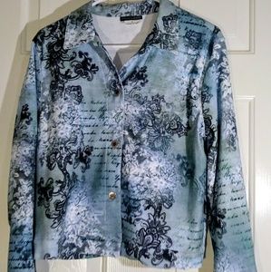 Impulse California Light Jacket Blouse Button SZ S